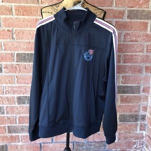 Old Navy Active Jacket, Racing Stripes XXL Blue